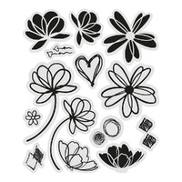 Stamp Set - You Go Girl - Layered Florals (14pc)