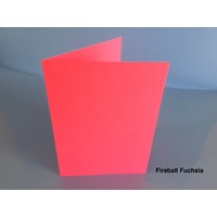 Size B (A6) Cards in Astrobrights Fireball Fuchsia 10 Pack