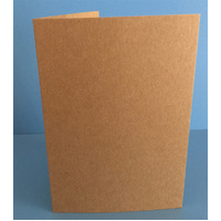 Kraft 280gsm Single Fold Card with matching Envelopes 10 pack