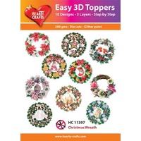 Hearty Crafts Christmas Wreaths Die Cut Paper Tole