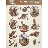 3D push out - Amy Design - Wild Animals Outback - Fury Friends A4 Die Cut Paper Tole Decoupage