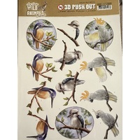 3D push out - Amy Design - Wild Animals Outback - Feathered Friends A4 Die Cut Paper Tole Decoupage