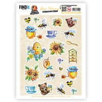 Yvonne Creations Bee Honey - Small Elements A - A4 Die Cut Paper Tole Decoupage
