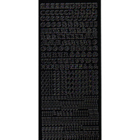 Medieval 10mm Alphabet BLACK