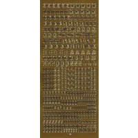 Medieval 10mm Alphabet GOLD