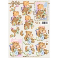 Teddy & Babies Paper Tole