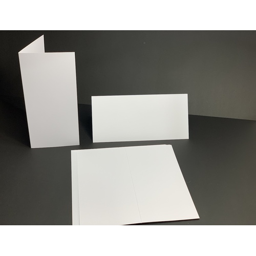 White 210GSM DL Cards Single Fold (10 Pack)
