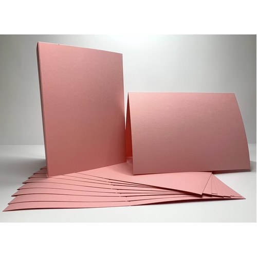 Pale Pink Single Fold Card Size B (A6)