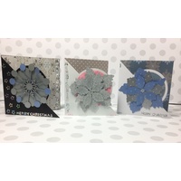 Christmas Card Making Kit Blue, Pink, Silver and Grey Number Two