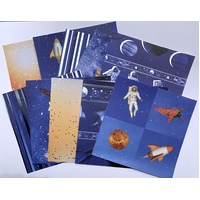 Space Themed Paper Pack x 10