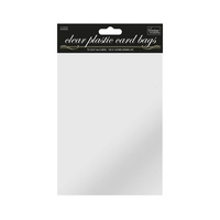 Resealable Clear Card Bag 120mmx167mm (A6) x 50