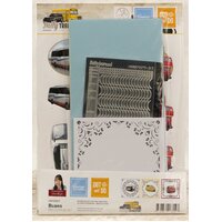 Amy Spring Dot & Do It's a Mans World Buses Die Cut Decoupage Kit