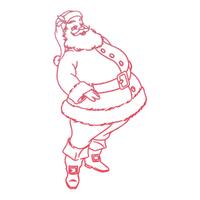 Mini Clear Stamp Santa Gift of Giving