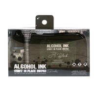 Stayz in Place Alcohol Ink Inkpad Jet Black Pearlescent