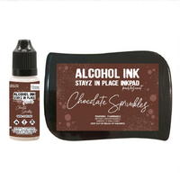 Chocolate Sprinkles Pearlescent Alcohol Ink Pad with 12ml reinker