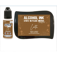 Latte Pearlescent Alcohol Ink Pad with 12ml reinker