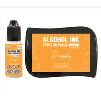 Pumpkin Pearlescent Alcohol Ink Pad with 12ml reinker