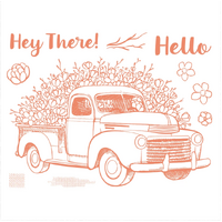 Colourful Moments Spring Truck Clear Stamp