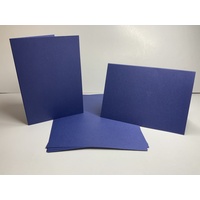 Navy Blue Single Fold Card Size B (A6)Pk 10