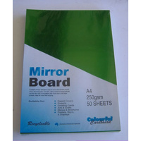 Mirror Card Green A4 250gsm