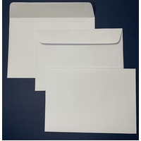 Card White 130x184m Peel and Seal Envelope x 10 Australian Made