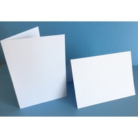 350gsm White Card Single Fold Size P (10 Pack)