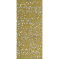 Upper Case Alphabet Large GOLD