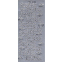 Happy Birthday Fancy Script and Parcels SILVER