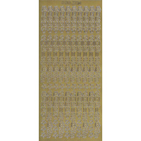 Merry Christmas & Stars Vertical GOLD