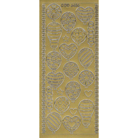 Balloons Decorated Sticker GOLD