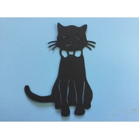 Die Cut Black Cat Thomas BONUS Purrfect Wording