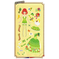 Princess Green Dress Up Sticker
