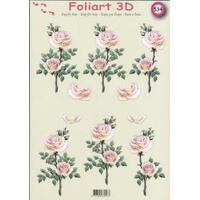 Pink Roses Themed Decoupage/Paper Tole