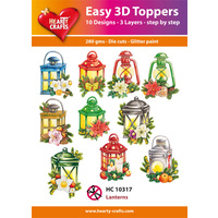 Hearty Crafts Christmas Lanterns Die Cut Paper Tole