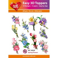 Hearty Crafts Spring Flowers Die Cut Paper Tole