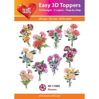 Hearty Crafts Flowers Die Cut Paper Tole