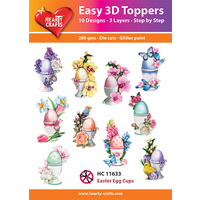 Hearty Crafts Easter Egg Cups Die Cut Paper Tole