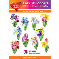 Hearty Crafts Flowers in Spring Die Cut Paper Tole