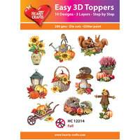 Hearty Crafts Autumn Fall Die Cut Paper Tole