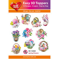 Hearty Crafts Spring Flowers Die Cut Paper Tole