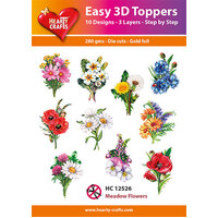 Hearty Crafts Meadow Flowers Die Cut Paper Tole