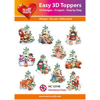 Hearty Crafts Christmas Trees Die Cut Paper Tole Packs