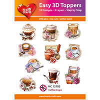 Hearty Crafts Coffee Cups Die Cut Paper Tole