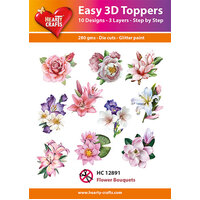 Hearty Crafts Flower Bouquets Die Cut Paper Tole