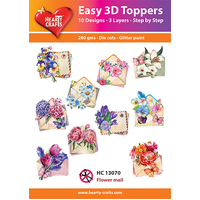 Hearty Crafts Flower Mail Die Cut Paper Tole
