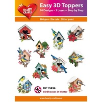 Hearty Crafts Bird Houses in Winter Die Cut Paper Tole
