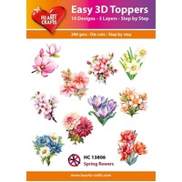 Hearty Crafts Spring Flowers Die Cut Paper Tole