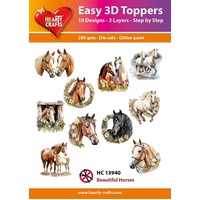 Hearty Crafts Beautiful Horses Die Cut Paper Tole