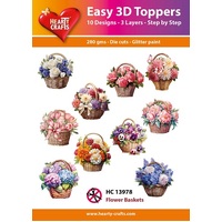 Hearty Crafts Flower Baskets Die Cut Paper Tole
