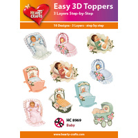 Hearty Crafts Baby Prams & Cradles Die Cut Paper Tole
